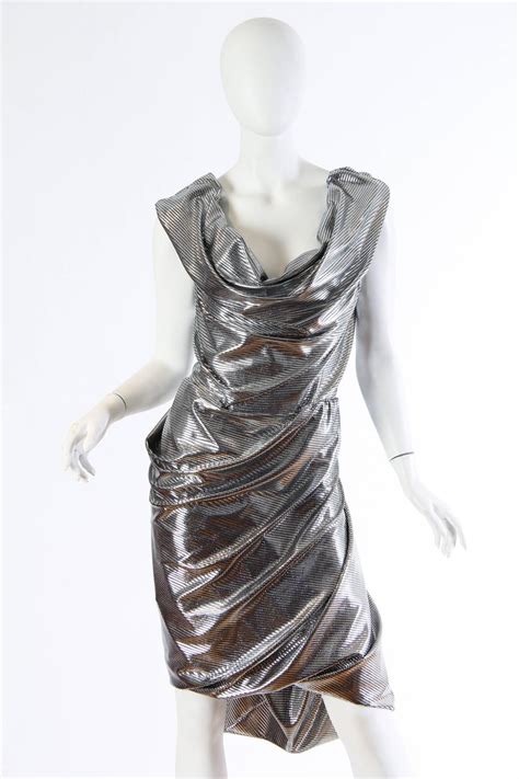 vivienne westwood strapless silver corset dress for sale at 1stdibs