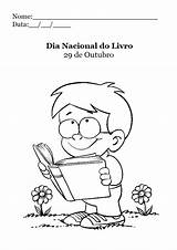 Livro Nacional Outubro Atividade Colorir Educação Onlinecursosgratuitos Crianças Alfabetização Cursos Gratuitos Imagens sketch template
