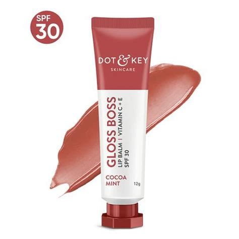 Buy Dot And Key Gloss Boss Lip Balm With Vitamin C E Spf 30 Cocoa