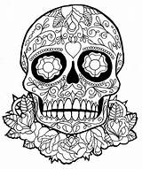 Coloring Pages Head Skeleton Skull Muertos Dia Los Getcolorings Printable Awesome Inspiration Color Print sketch template