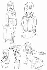 Drawing Anime Body Draw Manga Drawings Bodies Reference Positions Sketches Different Tips Sketch Poses Character Tutorials Pencil Face 1001 Visit sketch template