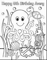 Sea Coloring Pages Ocean Creatures Life Animals Animal Print Printable Adult Under Beach Marine Detailed Realistic Color Meatballs Cloudy Chance sketch template