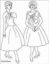 Coloring Pages Fashion Vintage Nicole Books Adult Colouring Adults Printable Coloriage Book Ro sketch template