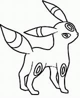Pokemon Umbreon Coloring Pages Espeon Eevee Greninja Fire Line Drawing Pikachu Type Color Colouring Printable Reshiram Sheets Print Coloriage Kids sketch template