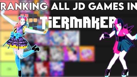 ranking all just dance games in tiermaker youtube