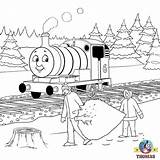 Thomas Coloring Pages Tank Engine Christmas Train Sheets Friends Color Printable Winter Bill Print Clipart Snow Kids Ben Forest Percy sketch template