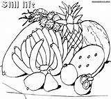Still Life Coloring Pages Color Designlooter 890px 26kb 1000 sketch template