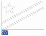 Congo Flag Outline Printable Lag sketch template