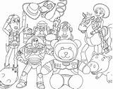 Toy Story Coloring Pages Characters sketch template