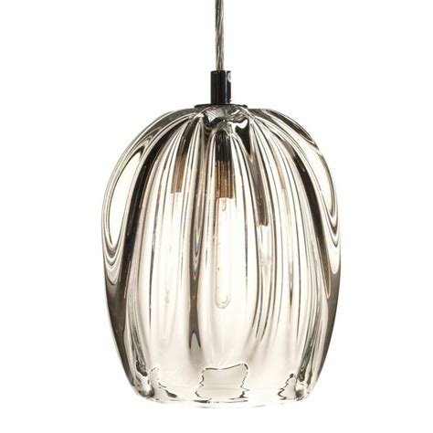 Thick Clear Pendant Light Hand Blown Barnacle Barrel In 2020 Blown