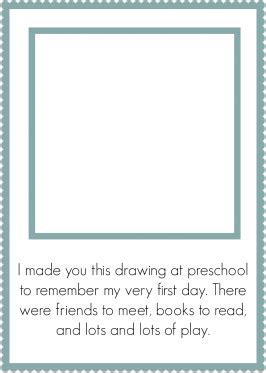 day  preschool keepsake  printable