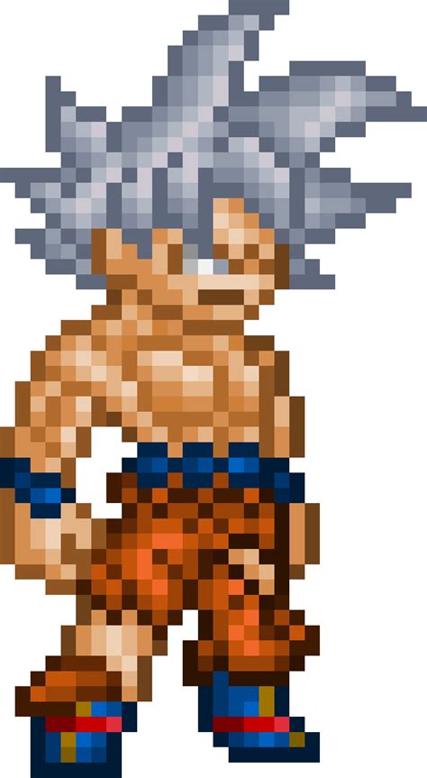 Mastered Ultra Instinct Goku Goku Ultra Instinct Mastered Pixel Art