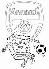 Arsenal Pages Coloring Soccer Spongebob Colouring Football Print Logo Maatjes Getdrawings Playing Sketch Template sketch template