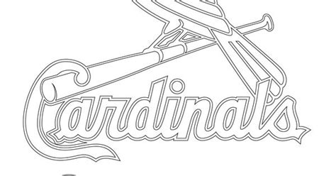 st louis cardinals logo coloring page diy projects to try pinterest