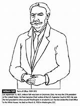 Coloring Taft William President Pages Crayola sketch template