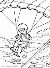 Malvorlage Fallschirmspringen Malvorlagen Fallschirmspringer sketch template