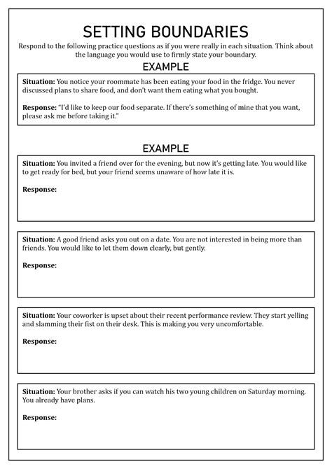 printable personal boundaries worksheet