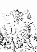 Horton Hears Amazed Chracters sketch template