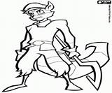 Sly Cooper Coloring Pages Oncoloring Printable Game Games Gang Leader Color sketch template