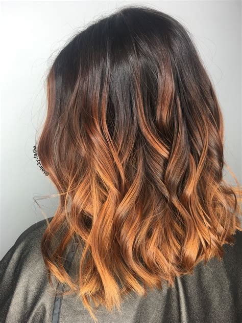 Copper Hair Red Hair Red Ombré Copper Balayage Unique
