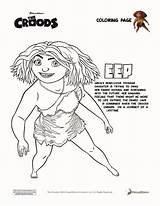 Croods Eep Coloring Pages Coloringpages sketch template