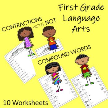 grade language arts worksheets  pages tpt