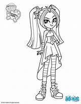 Pony Equestria Girls Coloring Little Pages Aria Printable Blaze sketch template