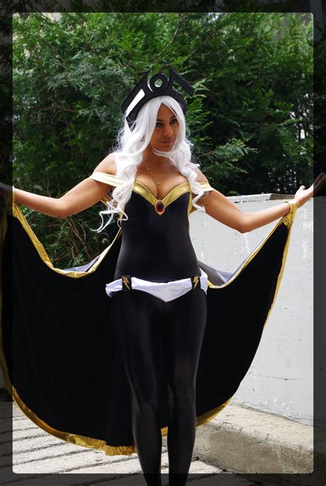 x men storm ororo munroe catsuits with cape