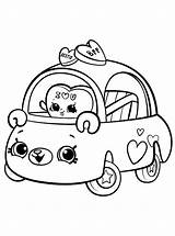 Cutie Cars Shopkins Coloring Fun Kids Votes sketch template