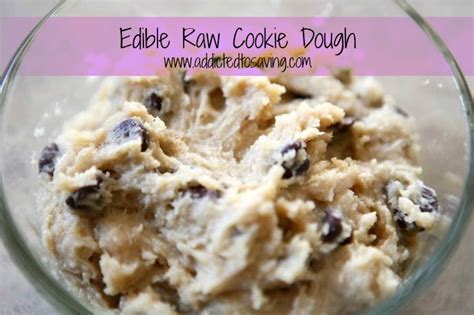 edible raw cookie dough recipe addictedtosavingcom