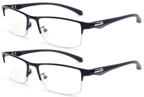2 Packs Progressive Multifocal Reading Glasses Blue Light Blocking For