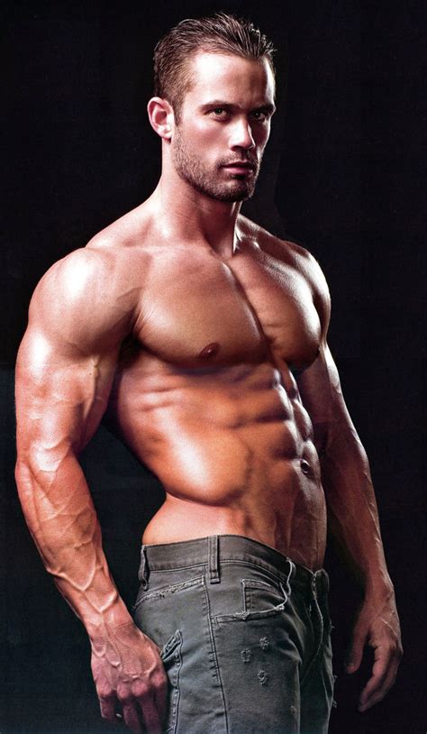 sexy muscle man jud dean perfect amazing abs fitness model