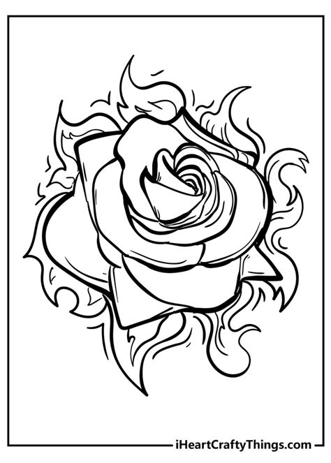 coloring pages  adults roses
