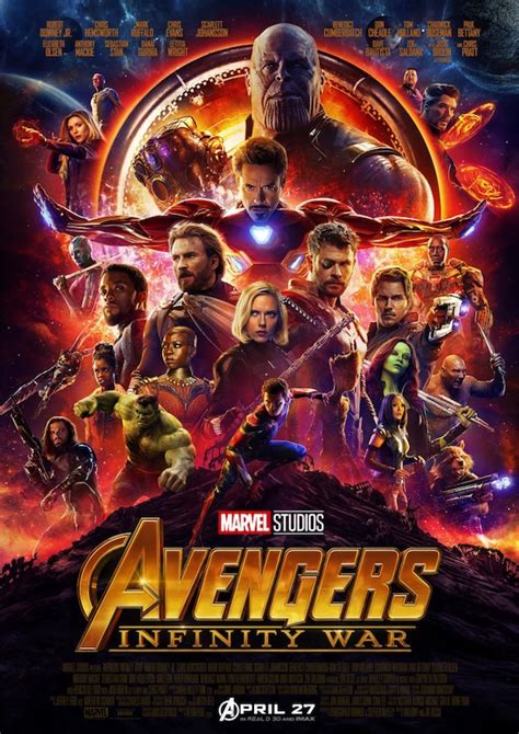 marvel avengers infinity war  poster etsy