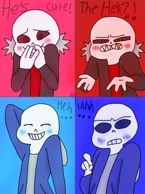 if underfell and undertale sans met their opposite sex undertale amino