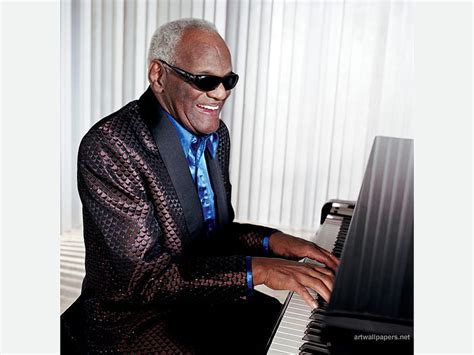 ray charles artist blind dark glasses soul piano player singer