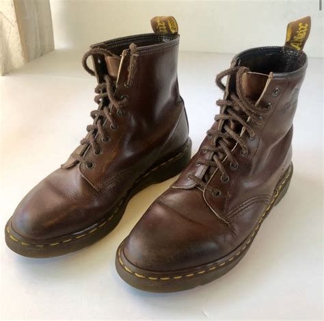 martens  brown leather mens boots size   sale  midlothian va offerup
