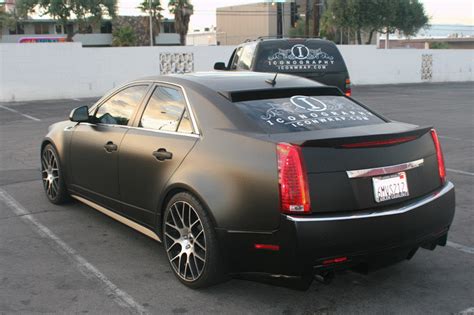 matte black  carbon fiber cadillac cts