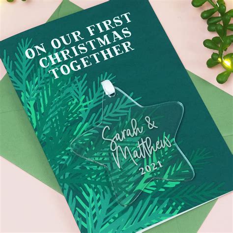 couples first christmas together keepsake card by project pretty