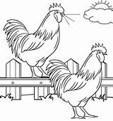 Farm Fazenda Bauernhof Cool2bkids Hahn Fofa Pintar Nutztiere Colorironline Poultry Sewn Vorlagen sketch template