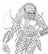 Predator Trippy sketch template