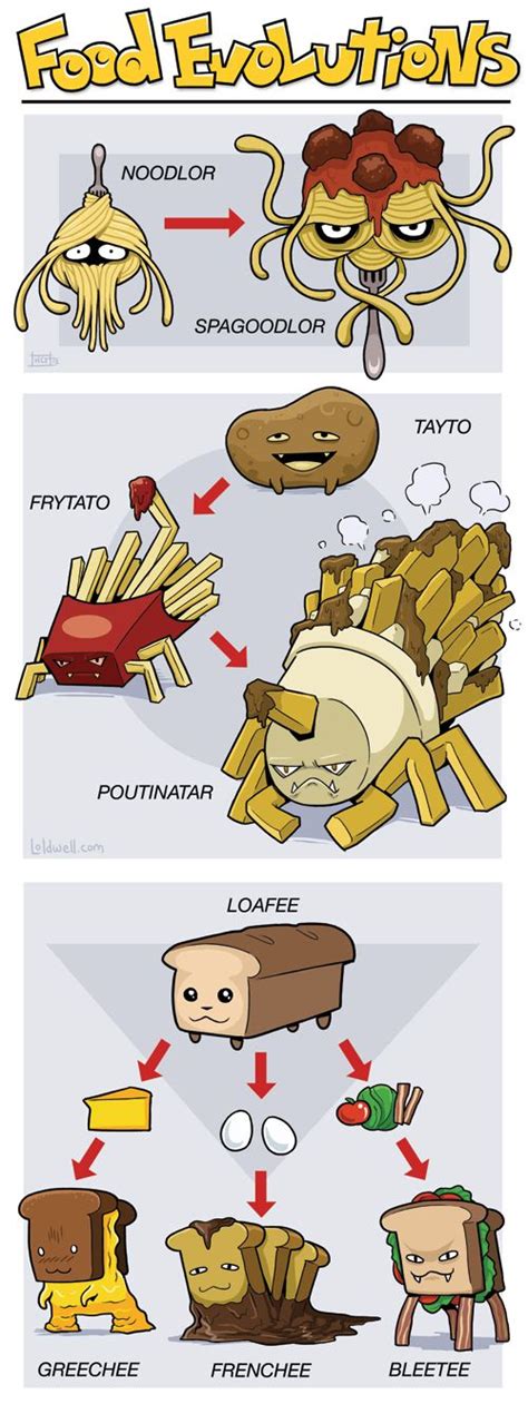 food evolutions gotta eat em all by caldy cute and awesome pokemon funny pokemon memes