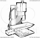 Machine Clipart Milling Illustration Royalty Vector Lal Perera Clipground sketch template
