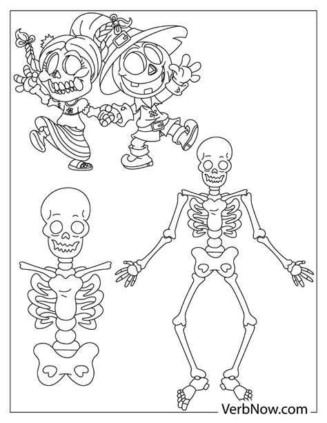 skeleton coloring pages   printable  verbnow