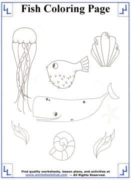 fish coloring pages printable coloring sheets