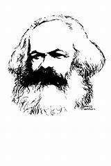 Marx Karl Clipart Communism Openclipart Vectorified Similars sketch template