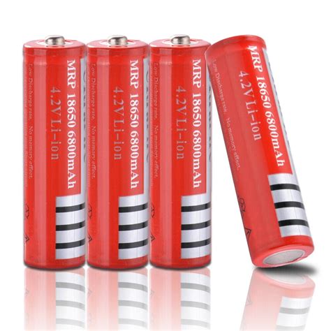 pcs brc  mah  rechargeable li ion battery large capacity red bc walmartcom