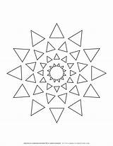 Planerium Triangles Seasons sketch template