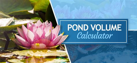 pond volume calculator pond planet