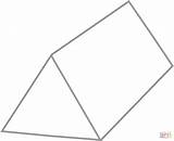 Triangular Prism Prisma Clipground Ausmalbilder Dreieckiges Pentagonal Plantilla sketch template